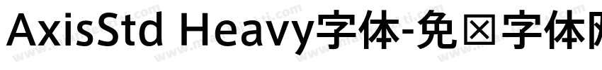 AxisStd Heavy字体字体转换